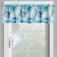 thumbnail image 2 of Ambesonne Dolphin Valance Pack of 2, Underwater Fish Pattern, 54"X12", Blue and Grey, 2 of 5