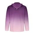 thumbnail image 3 of Jalioing Men's Big and Tall Hoodie Long Sleeve Button Pullover Top Gradient Color Printed Shirt for Men, 3 of 3
