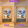 thumbnail image 2 of Shetland Sheepdog Proud Dad Happy Father's Day Acrylic Plaque with Wood Photo Frame Box Sheltie Dog Lover Gifts Light Box - 02008, 2 of 5