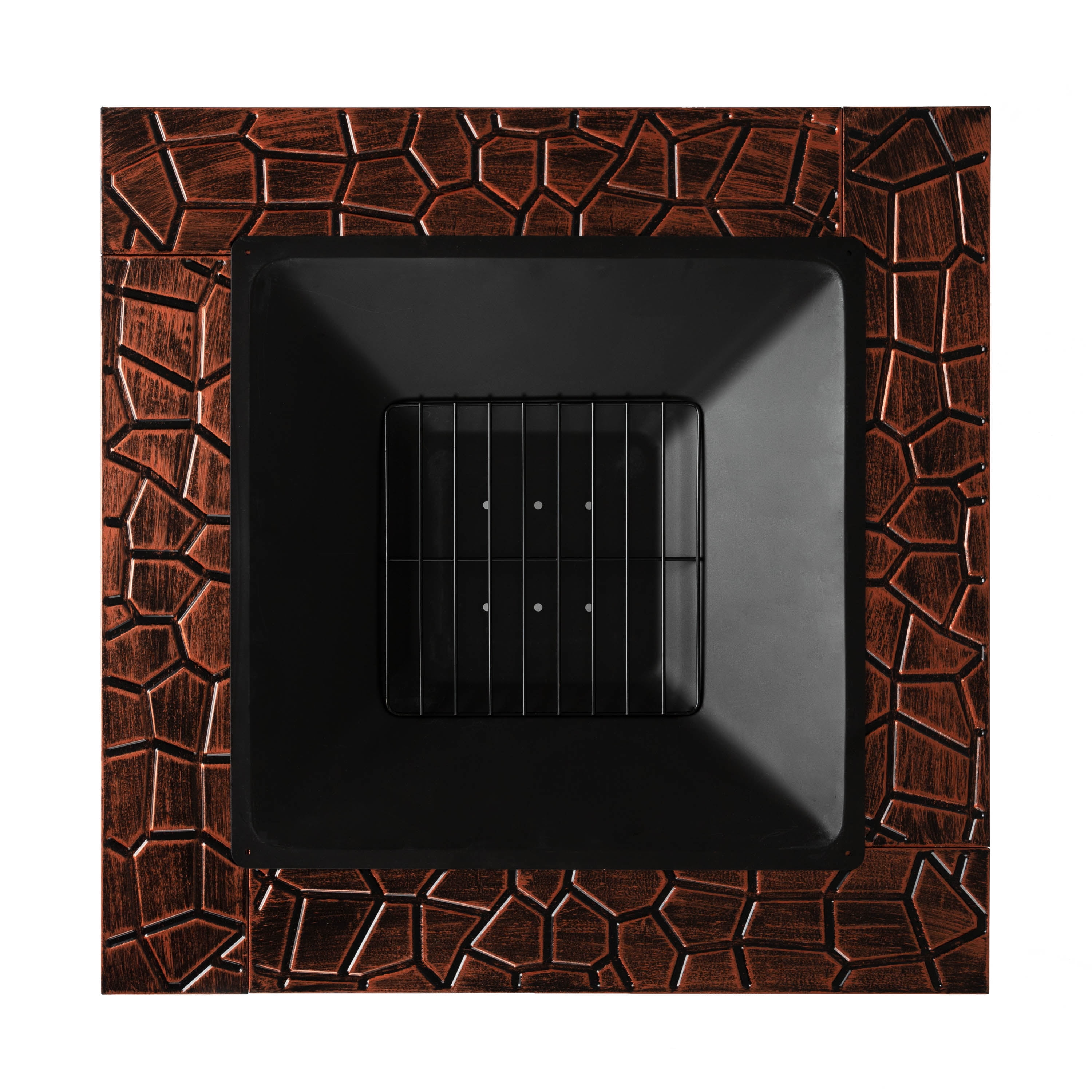 Fire Sense Foxdale Steel Square Wood Burning Fire Pit