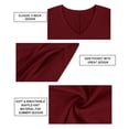 thumbnail image 2 of CASSIE LIZ Women's Plus Size Dress 4X Pocket V Neck Maxi T Shirt Dress Casual Wine Red Short Sleeve Sundress Loose Fit Spring Summer Dress 4XL 24W 26W, 2 of 3