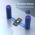 thumbnail image 5 of RIENOK Altavoz Bluetooth portátil 30W Doble emparejamiento Estéreo inalámbrico verdadero Sonido HD IPX7 Impermeable Ducha deportiva al aire libre Altavoz inalámbrico Bluetooth 5.3 para fiesta en casa, 5 of 5