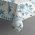 thumbnail image 4 of Rectangle Waterproof Tablecloth 60×120 Inch, Blue Floral Reusable Indoor/Outdoor Durable Table Cover for Party Kitchen Dinner Room Decor, 4 of 6