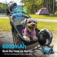 thumbnail image 3 of Auto-Oscillating Clip-On Fan For Bed, 6000mAh Rechargeable Battery Fans For Cooling And Sleep, 3 Speeds, Timer, Portable Fan W/LED Night Light, Stand/Clip/Hang Beach Tent Cooling Fan, 3 of 13