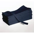 thumbnail image 3 of Vargottam Designer Cotton Twill Napkins - Set of 12, 20-Inch, Blue Solid Color, Durable & Absorbent Cloth Napkins for Dining, Parties, and Home Decor - Machine Washable, 3 of 6