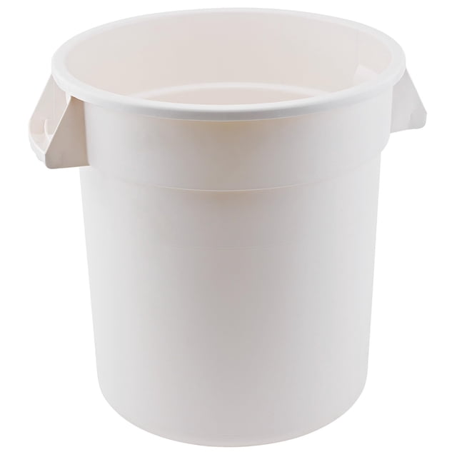 Contenedor de residuos Winco de 10 galones, resistente, blanco