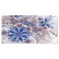 thumbnail image 2 of Formes Florales Grungy Bleu Brun - Grande Toile Murale Florale, 2 of 3