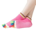 thumbnail image 2 of Yoga Socks Open Toe Open Back Professional Dispensing Women Yoga Five Finger Socks Toe Socks, 2 of 5
