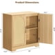 thumbnail image 2 of Yeshouse Aparador de ratán de 76 cm con 4 puertas y almacenamiento moderno | Consola decorativa y barra de café para sala, comedor y entrada, 2 of 7