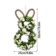 thumbnail image 2 of AuroraX Easter Wreath Easter Decorations,Home Decoration Door Hanging Bunny Ear Floral Arrangement Easter Door Decor,Front Door Spring Holiday Seasonal Display Festive Home, 2 of 7