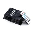 thumbnail image 2 of Acaige 2 Channel Output 12V 400W Bluetooth Power Amplifier Stereo HiFi Audio FM Remote, 2 of 5