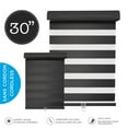 thumbnail image 2 of Hauz 3084BLKCD - 30 '' X 84 '' Alternate Blinds Window Shade, Cordless, Black, 2 of 3