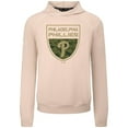 thumbnail image 2 of Men's Levelwear  Khaki Philadelphia Phillies Mandate Buckler Tri-Blend Pullover Hoodie, 2 of 3