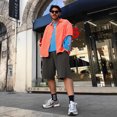 thumbnail image 5 of Frog drift-ropa de calle Kanye West Hip Hop temporada 6, pantalones cortos de baloncesto de gran tamaño, holgados, informales, VeranoGris, 5 of 5