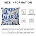 thumbnail image 5 of Decorative Square Throw Pillow Covers Farmhouse Cushion Cases Designed of Art Flower Floral,Polyester Blend. for Sofa (Apple by William Morris), 5 of 5