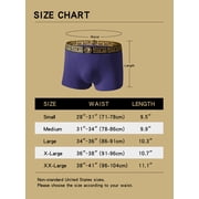 Gift Boxed Mens Underwear Boxer Briefs, Viscose Trunks Calzoncillos Underpants, Moisture Wicking Breathable Natural Fashion