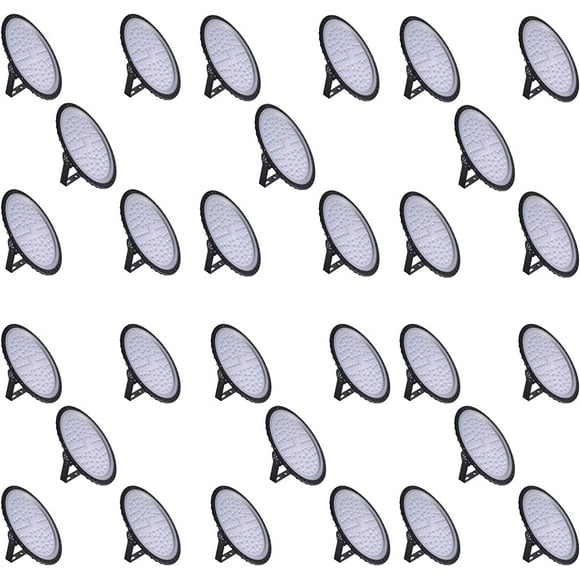 Sararoom 30Packs 50W 110V UFO LED High Bay Light, LED Warehouse Light 5000 Lumen 6500K Daylight White LED Shop Light Commercial Bay Lighting for Factory Garage Workshop