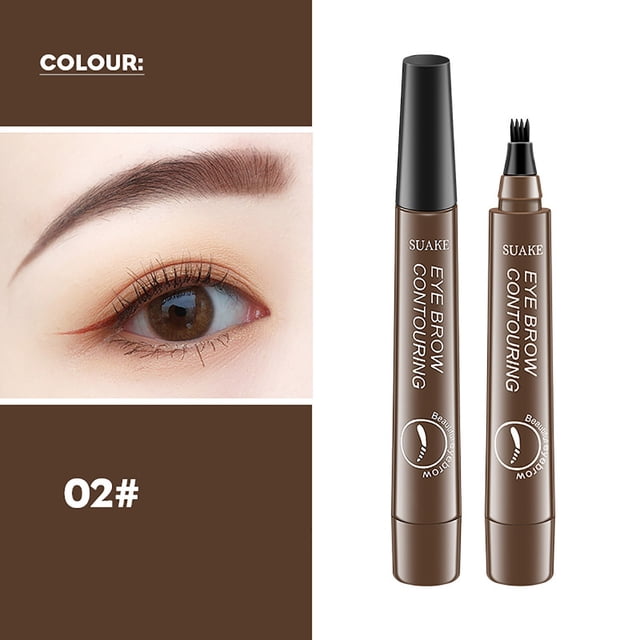 FcBaudy Eyebrow Pencil Eyebrow Microblading Pen - Eye Makeup Eyebrow Pen 4 Point Brow Pen Lift & Snatch Eyebrow Microblading Pen Long-Lasting WaterproofNatural2ml Eyebrow Pencil