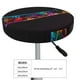 thumbnail image 4 of Balery Neon Psychedelic Giraffe Fundas de asiento para taburete de bar redondo de tela de terciopelo ajustables que protegen de arañazos y manchas para sillas de 14 a 17 pulgadas.-12 inch, 4 of 7