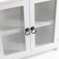 thumbnail image 6 of 2 Tiered Storage Cabinet, Countertop Cabinet, Wood Organizer for Kitchen Living Room Bedroom Bathroom Office with Magnetic Door, 15.75 x 14.5 x 6.5, White, 02, 6 of 16