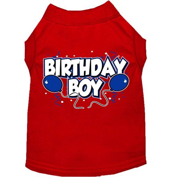Pet Dog Cat Shirt Screen Printed, "Birthday Boy"