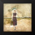 thumbnail image 2 of Bolokofsky, Ronald 20x20 Black Modern Framed Museum Art Print Titled - Retro Travel I, 2 of 5