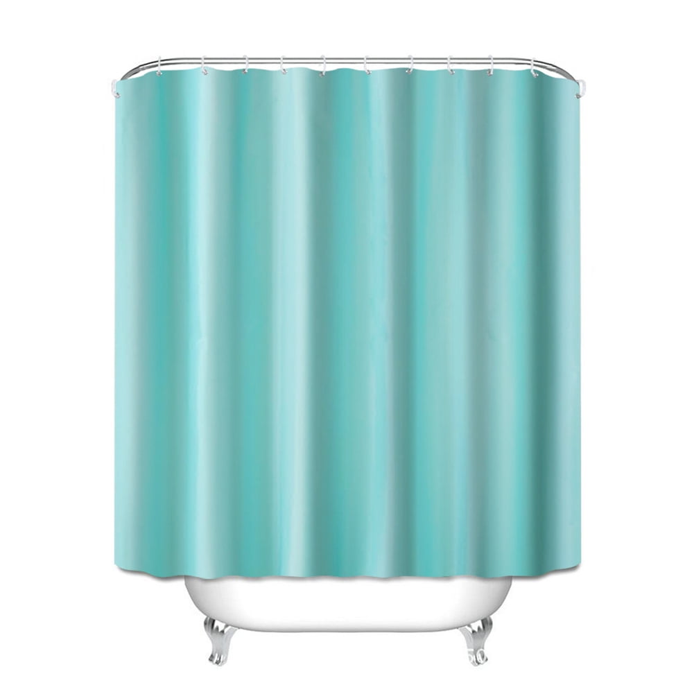 Esaierr Polyester Waterproof Shower Curtain , Solid Color Bathroom ...