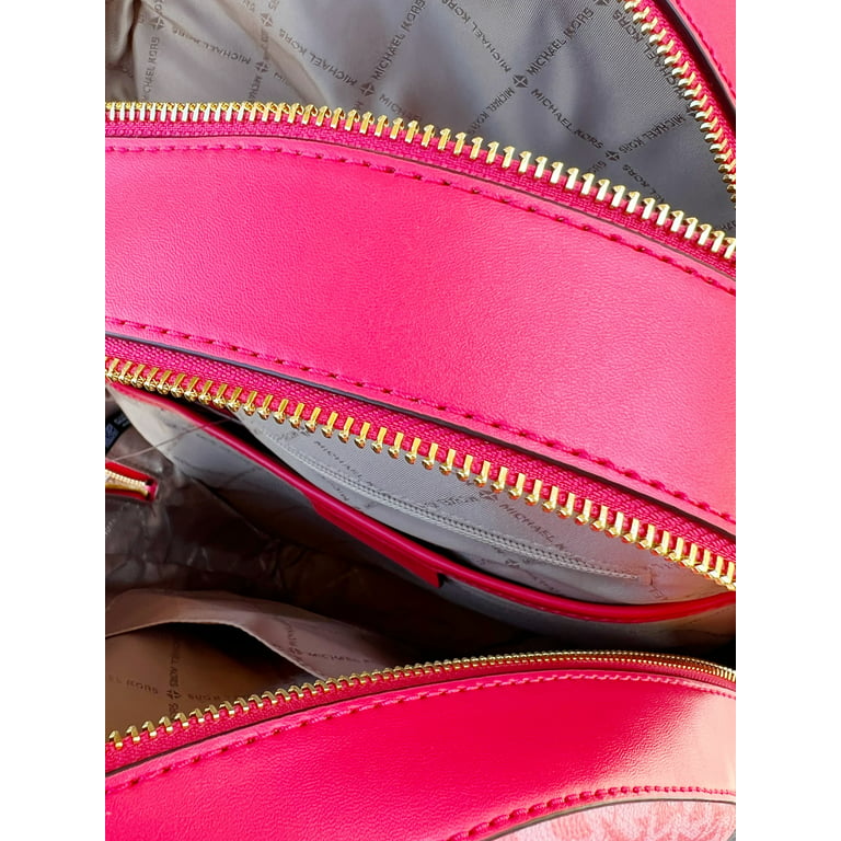 Michael Kors Abbey Large Backpack Vanilla MK Signature PVC Leather