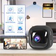 thumbnail image 1 of Cámara de seguridad HD 80p para interiores, funciona con pilas, graba vídeo de forma remota, inalámbrica, wifi, visión nocturna., 1 of 5