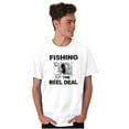 thumbnail image 3 of Fishing Reels Funny Fisher Pun Joke Men's Graphic T Shirt Tees Brisco Brands L, 3 of 5