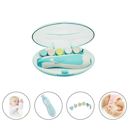 Nail Trimmer Replacement Heads - Baby Nail File Electric Nail Trimmer Manicure Set,Toes Fingernails Care Trim Kit With Safe for Infant Toddler Kids or Women