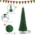 thumbnail image 5 of Green Artificial Pencil Christmas, Premium Hinged Pine Tree with Solid Metal Legs, Perfect for Home, Shops and Holiday Decoration,  (Artificial Pencil Christmas Tree), 5 of 18