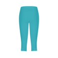 thumbnail image 5 of Women's Cropped Pants 2025: High Waisted Yoga Capri Pants, Blue S-3XL, 5 of 5