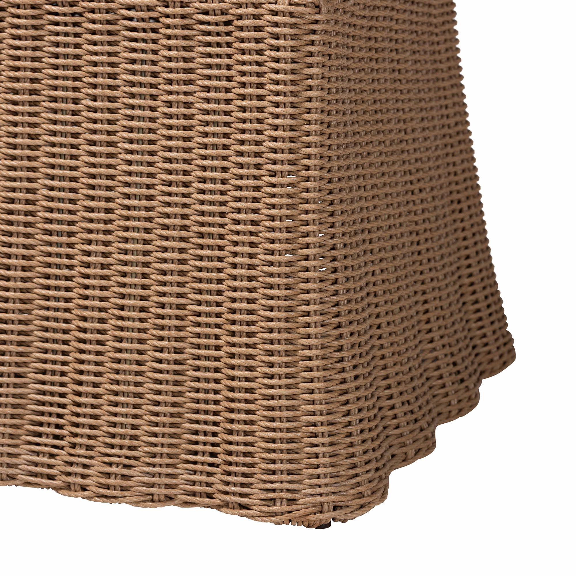 bali & pari Serge Boho Dining Chair, Dining Height 18", Light Brown