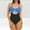 11Sky Blue, variant on Women's Tummy Control Swimsuit One Piece Slimming Bathing Suit Push Up Cutout Tie Knot Front Backless Bikini Swimwear