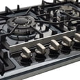 thumbnail image 3 of Combo Parrilla Empotrable y Campana de Pared SUPRA Cristal Templado Negro 5 Quemadores, 3 of 7