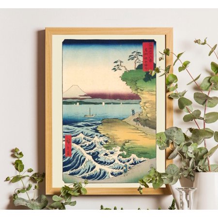 Utagawa Hiroshige Hota Coast Wall Art Print With Japanese Ukiyo E Decor