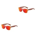 thumbnail image 1 of Transemion Women S Fashion Retro Mirror Lens Options Protection Comfortable Fit Lightweight Frame red 2Set, 1 of 6