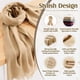 thumbnail image 4 of Chal AURUZA Pashmina para Mujer Beige, 4 of 7