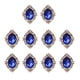thumbnail image 2 of 20 botones planos para manualidades de boda, joyería, decoración de ropa y tarjetas. Azul oscuro, 2 of 9