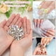 thumbnail image 3 of Uxcell 1600Pcs SS16 Redondo Flatback Cristal 3.8-4.0-mm Vidrio Piedras de strass Plata AB, 3 of 7
