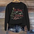 thumbnail image 2 of EHQJNJ Sweatshirts à Col Rond pour Femmes Sweatshirts Simples Mode Hiver pour Femmes Sweatshirts Festifs Imprimé de Noël Col Rond Hauts Sweatshirts Oversize Tendance, 2 of 3