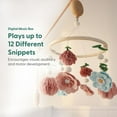 thumbnail image 4 of The Peanutshell Wildflower Baby Musical Wooden Crib Mobile, 4 of 6