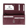 thumbnail image 2 of Billetera Karla Hanson de piel con bloqueo RFID, plegable, para mujer, 2 of 7