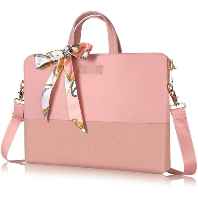 Sacoche pour Ordinateur Portable 13,3 Pouces - pour Femmes Sac Messager d'Épaule Rose