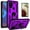 Purple, variant on Starshop Case for Motorola Moto G Power 2022, +Glass Screen Protector Drop Protection Ring Kickstand Cover Purple