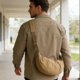 thumbnail image 4 of Bolso bandolera de nailon de gran capacidad | Bolso plisado tipo dumpling para mujer | Bolso acolchado para el día a día, ideal para estudiantes y oficina, 4 of 6