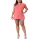 thumbnail image 2 of Blusa casual de mujer de talla grande Agnes Orinda, sin mangas, con escote en V y volantes, tamaño 4X, color naranja, 2 of 6
