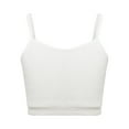 thumbnail image 1 of YEAHDOR Big Girls Camisole Dance Crop Top Sports Vest Yoga Gym Training Bra Camisole White 8-10, 1 of 7