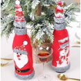 thumbnail image 4 of 2pcs Christmas Wine Bottle Covers Santa Snowman Christmas Party Holiday Dinner Table Decoration, 4 of 4